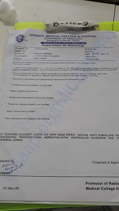 CT Brain Report