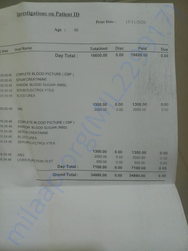 Medical bill