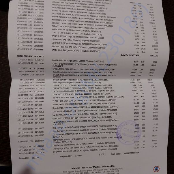 Medical Bill
