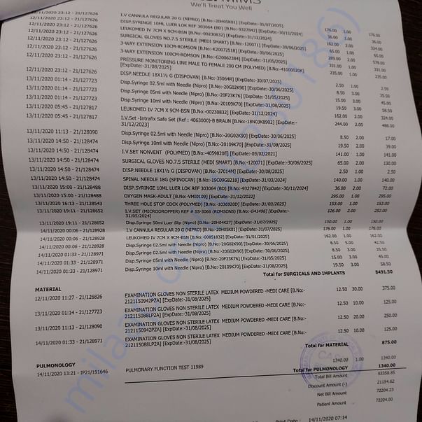 Medical Bill
