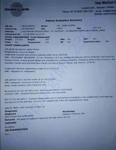 Prescription Page 1: Tamal Ghatak