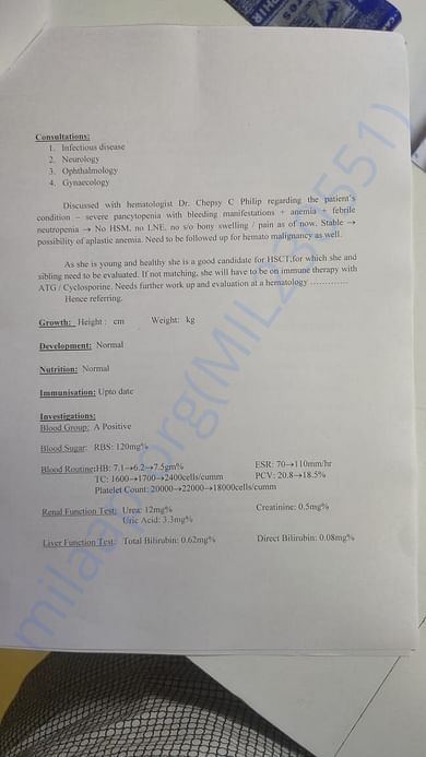 Medical history and documents