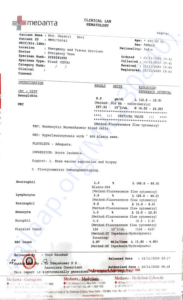 Medical Report1
