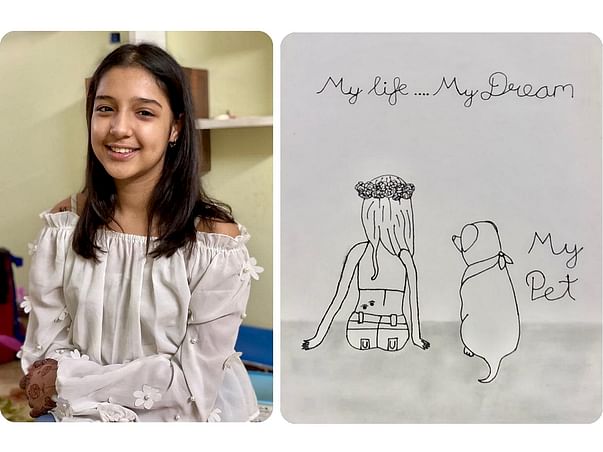 11-yr-old With Cancer Draws Pictures Of Herself As Memories For Family