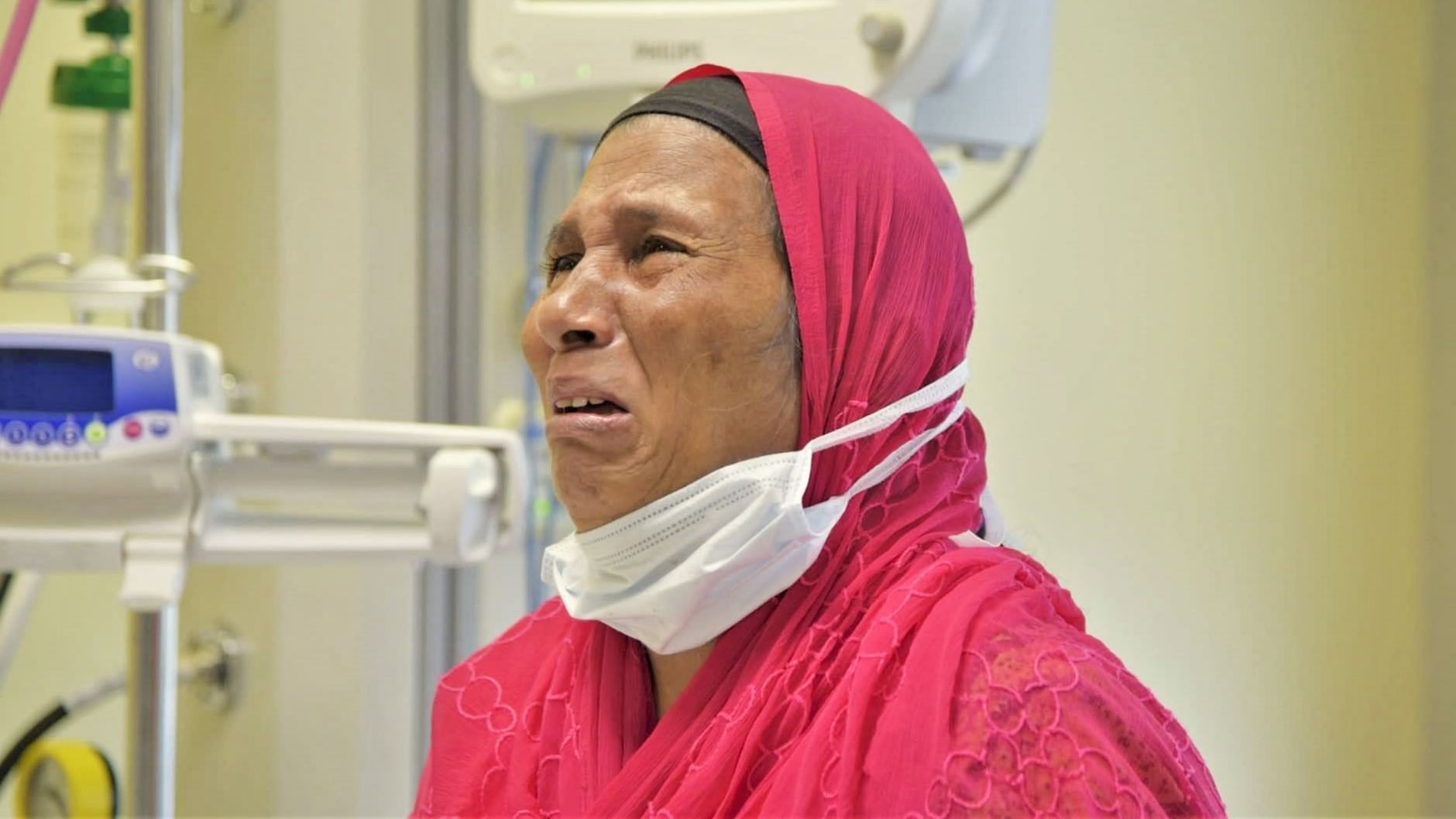 This wretched tumor is choking my little girl to death and I’m unable