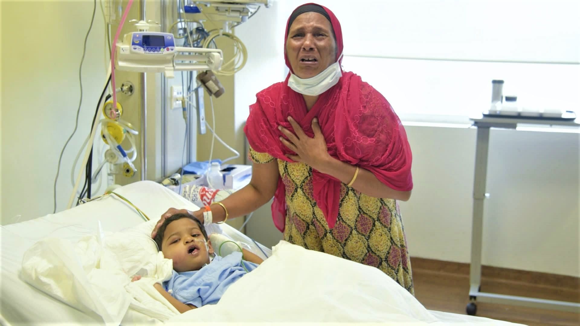 They had to puncture a hole in her throat to keep her alive