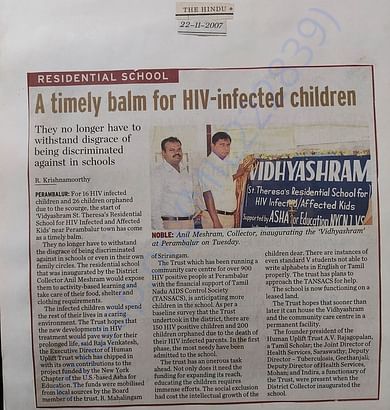 Founding of Vidyashram on Nov 22, 2007