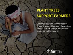 Plant 40,000 trees on degraded land to support farmers in Maharashtra
