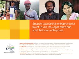 I am fundraising to sponsor a potential entrepreneur to participate on Jagriti Yatra