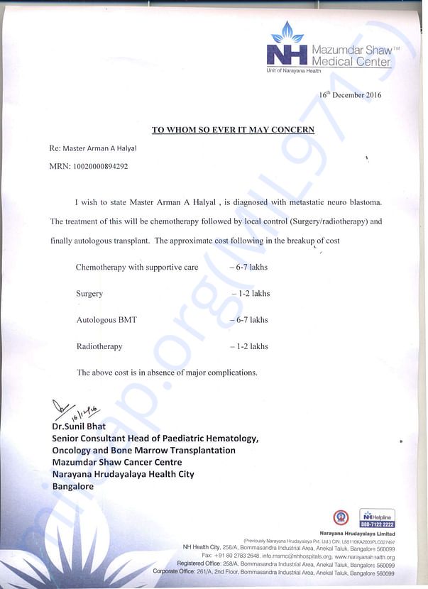 Estimation Letter
