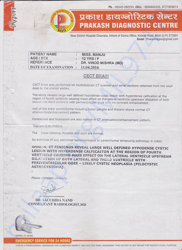 Diagnostic Lab Report