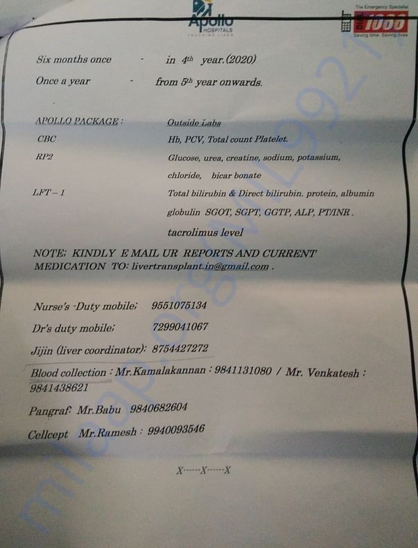 List of periodical tests -2