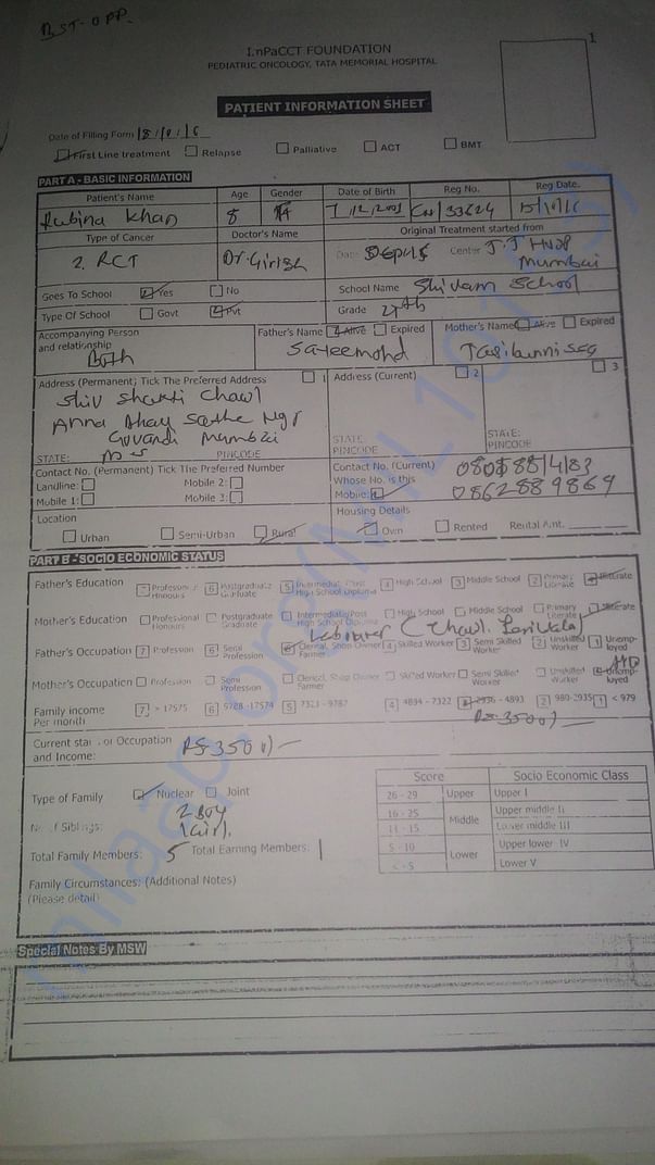 medical chart
