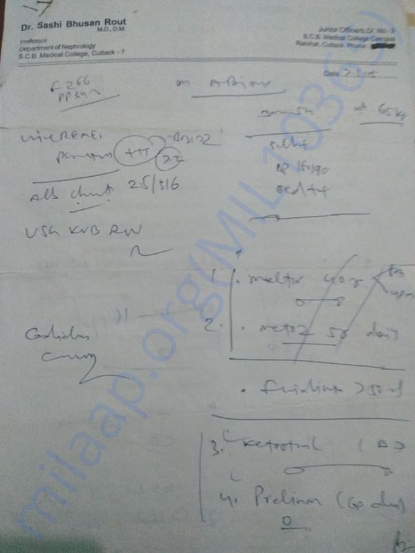 Nephrology Dr prescription 1
