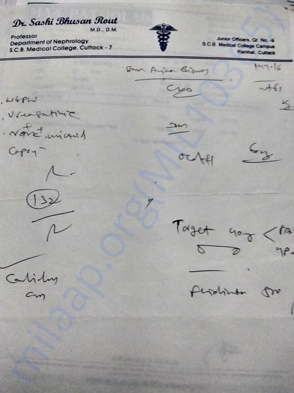 Nephrology Dr prescription 2