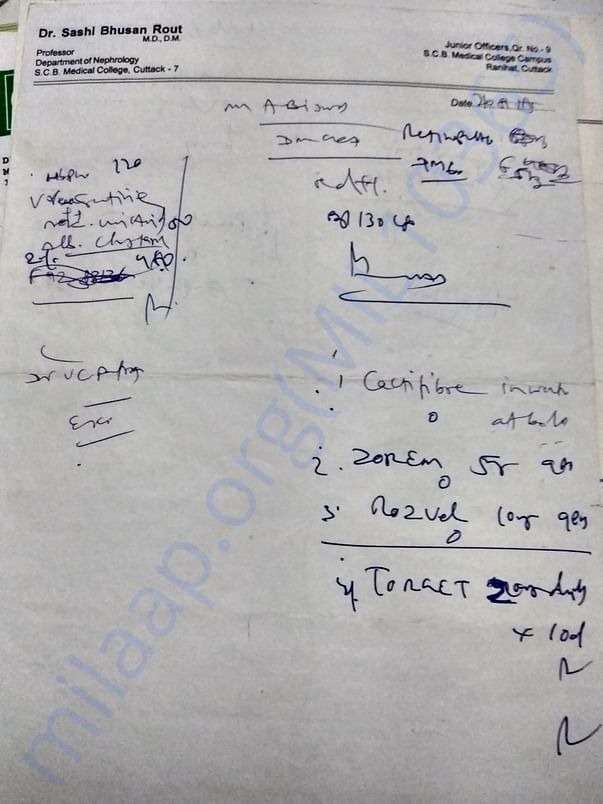 Nephrology Dr prescription 4