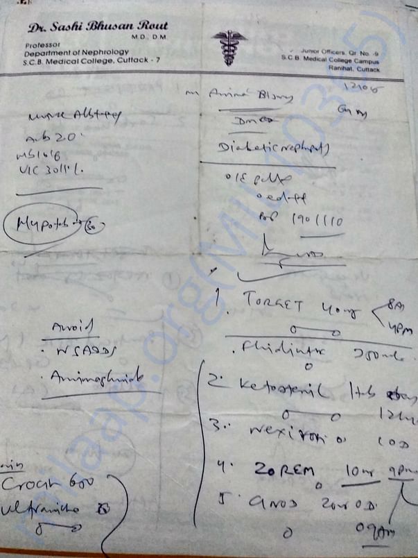 Nephrology Dr prescription 5