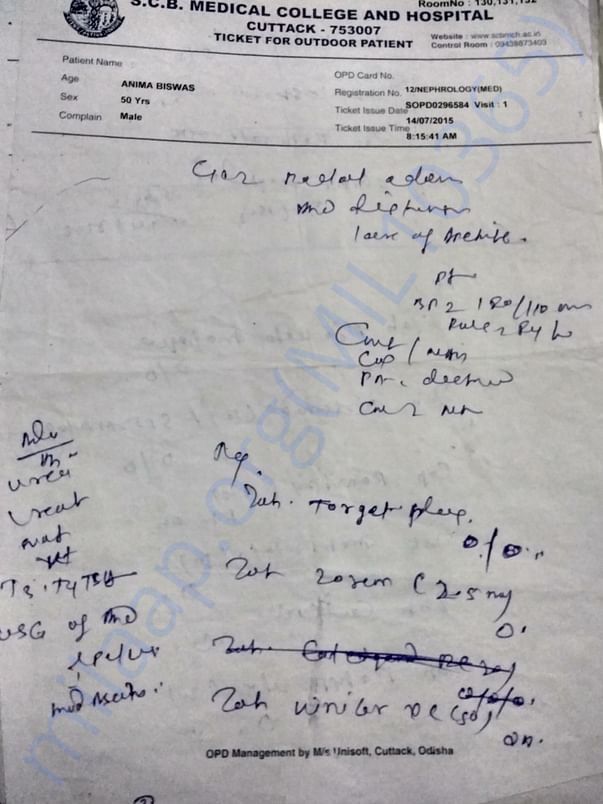 Nephrology Dr prescription 3