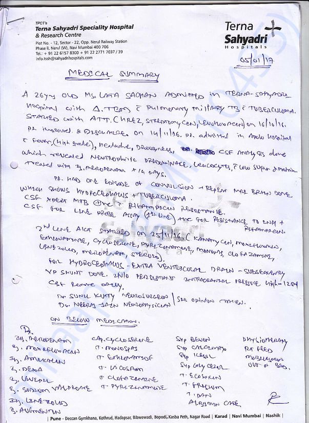 Medical Summary