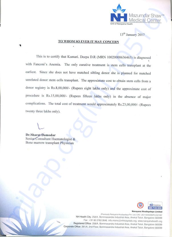 Estimation letter