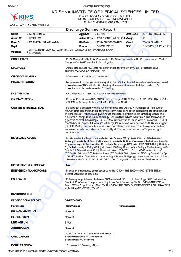 DIAgnosis Summary