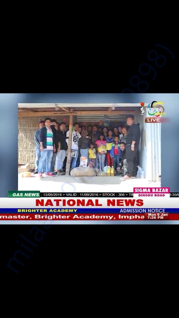 News report on TV channel about our visit