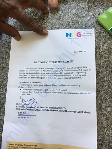 HCG Hospital Bangalore estimate