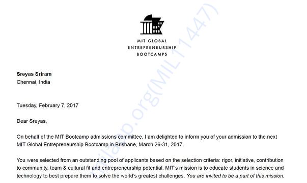 My MIT Invite