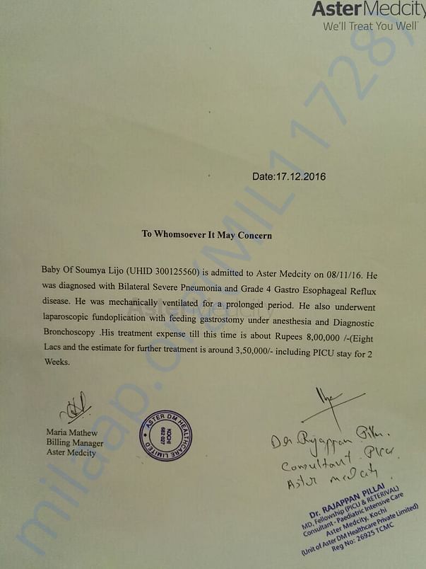 Medical certificate