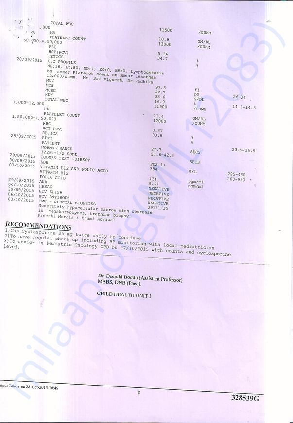 Medical Report 2