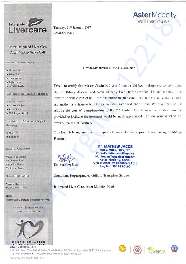 Letter from the doctor