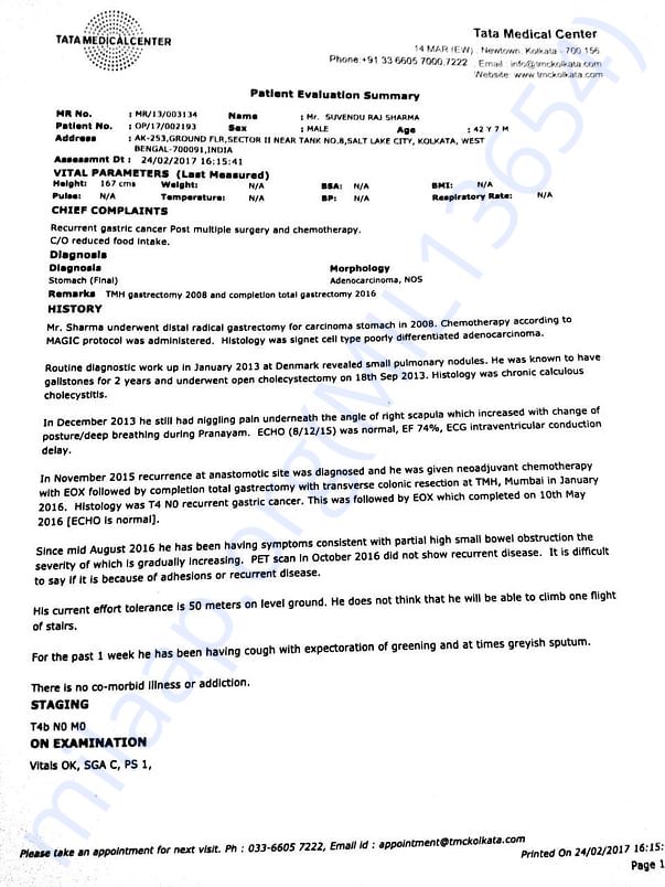 Medical summary