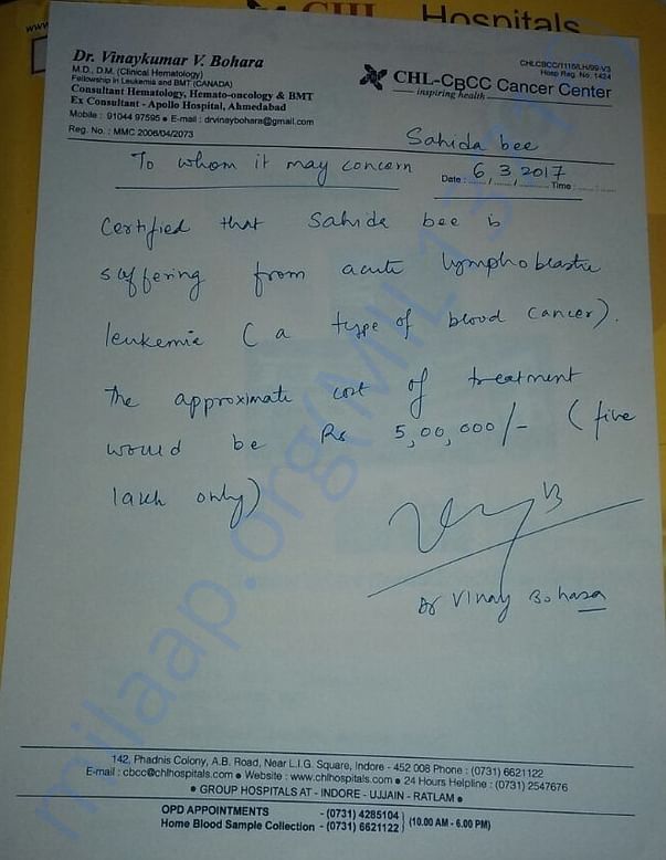 Estimate of treatment