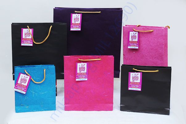 Handmade Paper Bags by Yuvaan students