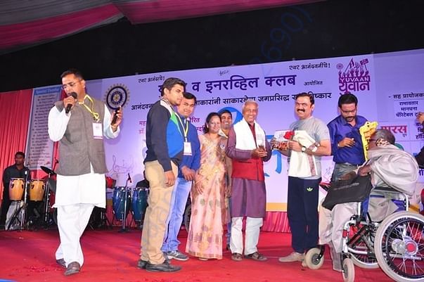 NAAM Fame Famous Marathi actor Makrand Anaspure at the stage of Yuvaan