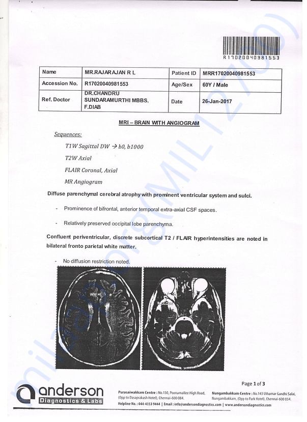 MRI Scan Report 1