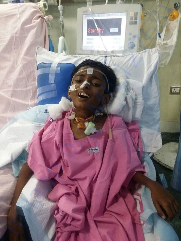 Mithilesh after surgery