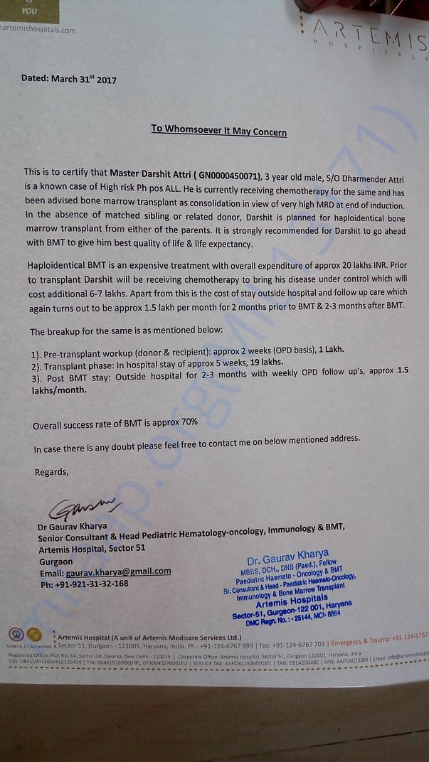 Estimation letter
