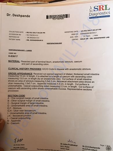 Histopathology (Report)