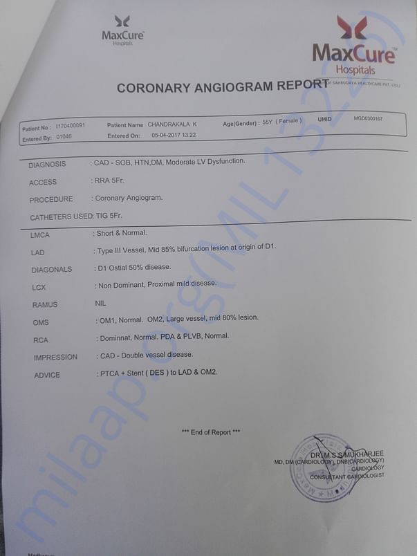 Medical report