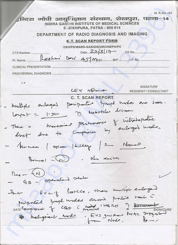 Ct Scan Report