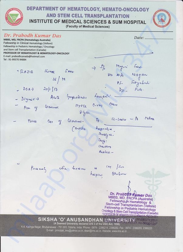 Medical doc from Rajib's Doctor