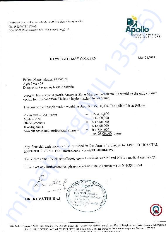 Medical estimate