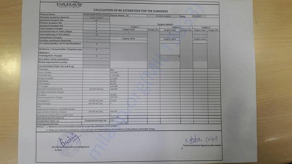 Medical Estimate