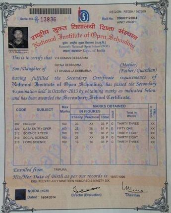 Secondary Certificate