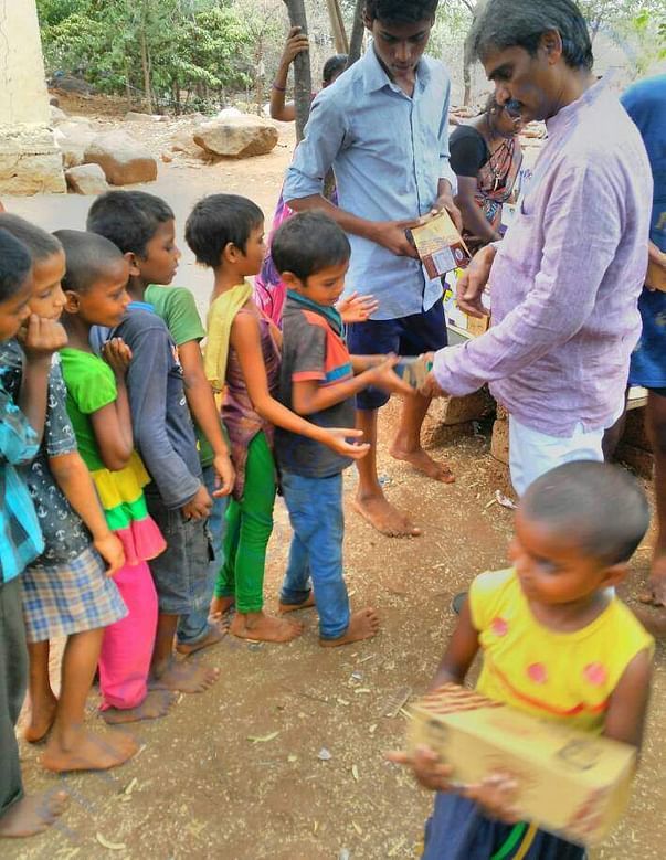 Our Field Volunteer in Anathapur- Sreedhar Rajoli Garu