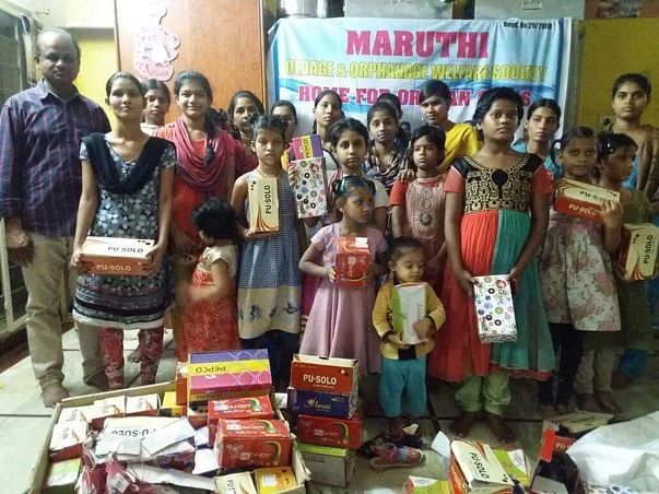 Our Filed volunteer VenuGopal Garu with kids