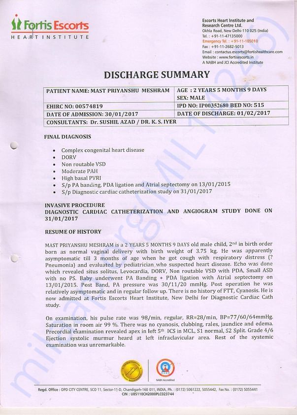 Delhi Final Discharge