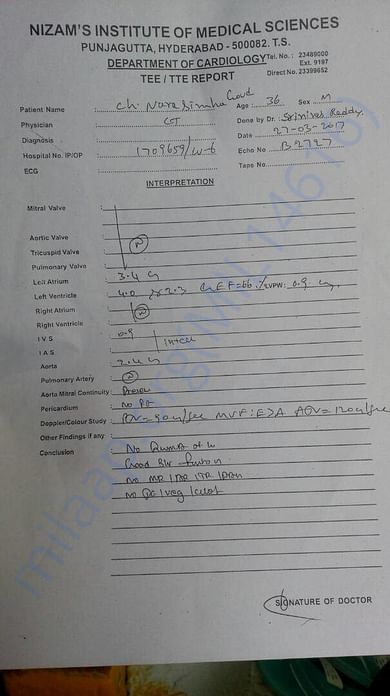 Medical report 1