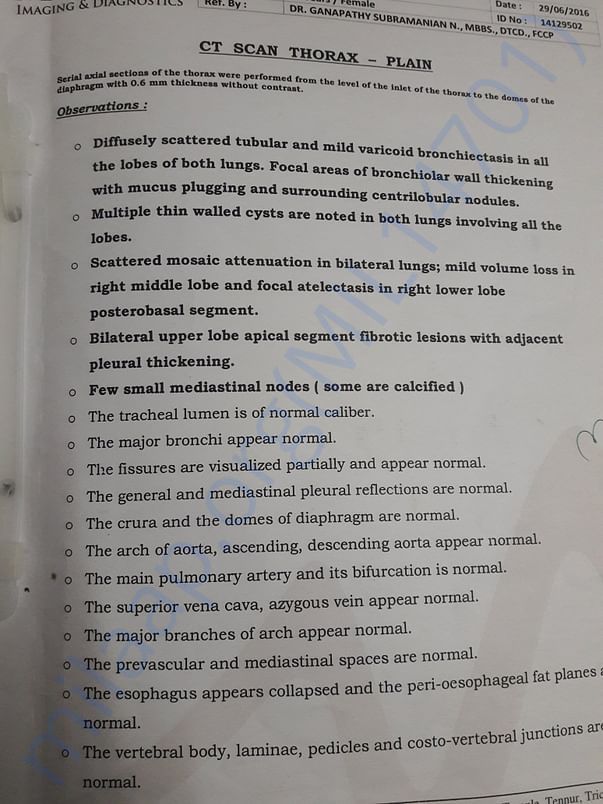Scan report